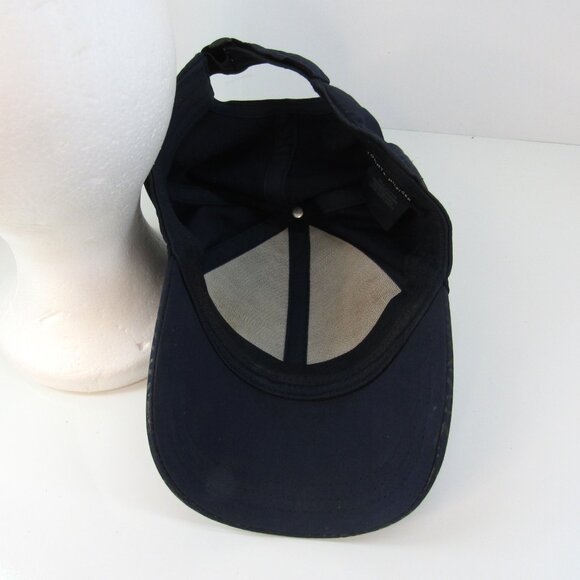 Tommy Hilfiger Logo Navy Blue Men's Adjustable Strap Back Cap Hat - Picture 8 of 10